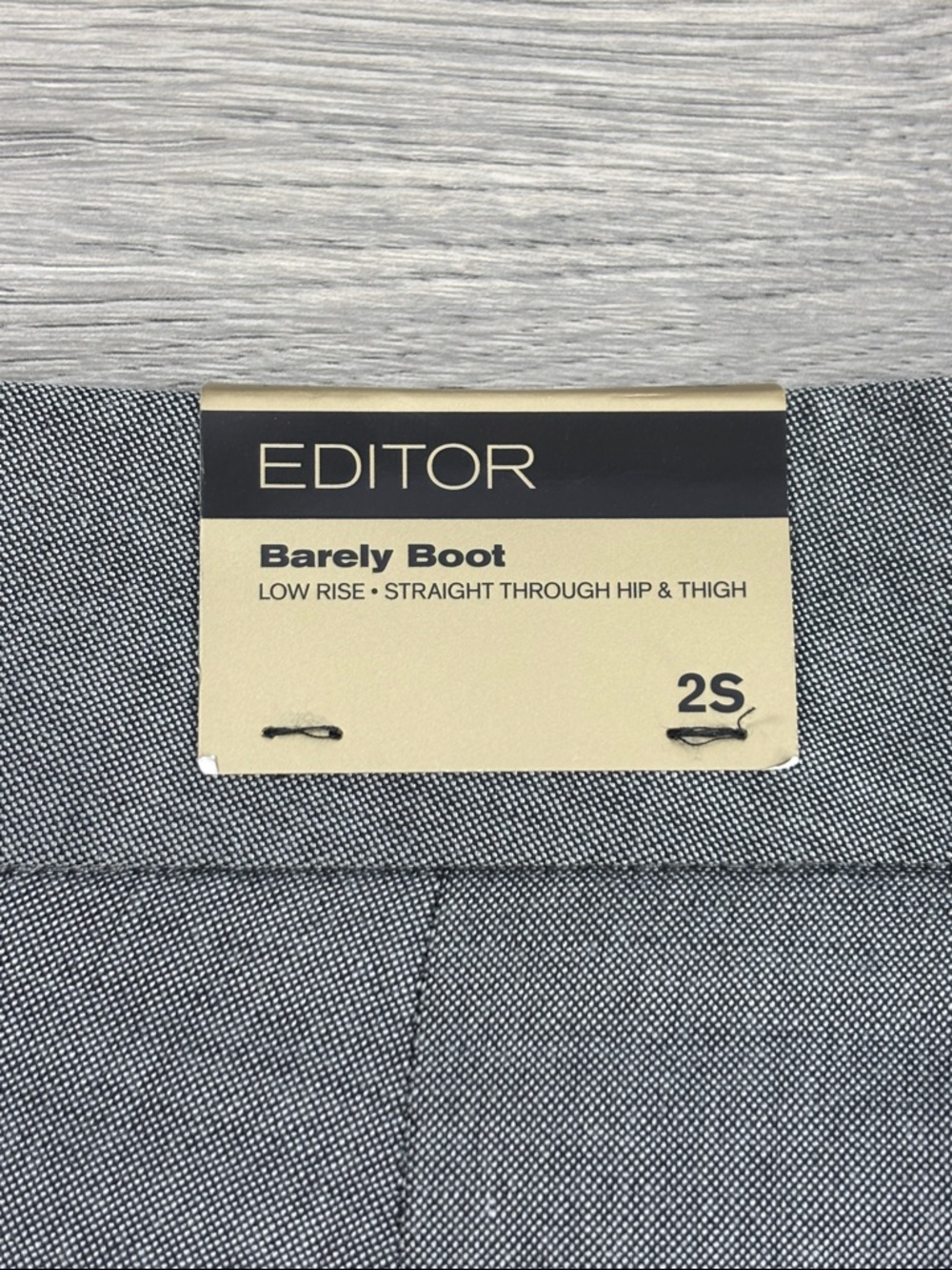 Express Editor Barely Boot Gray Pants - 2 Short NWT - Picture 7 of 7